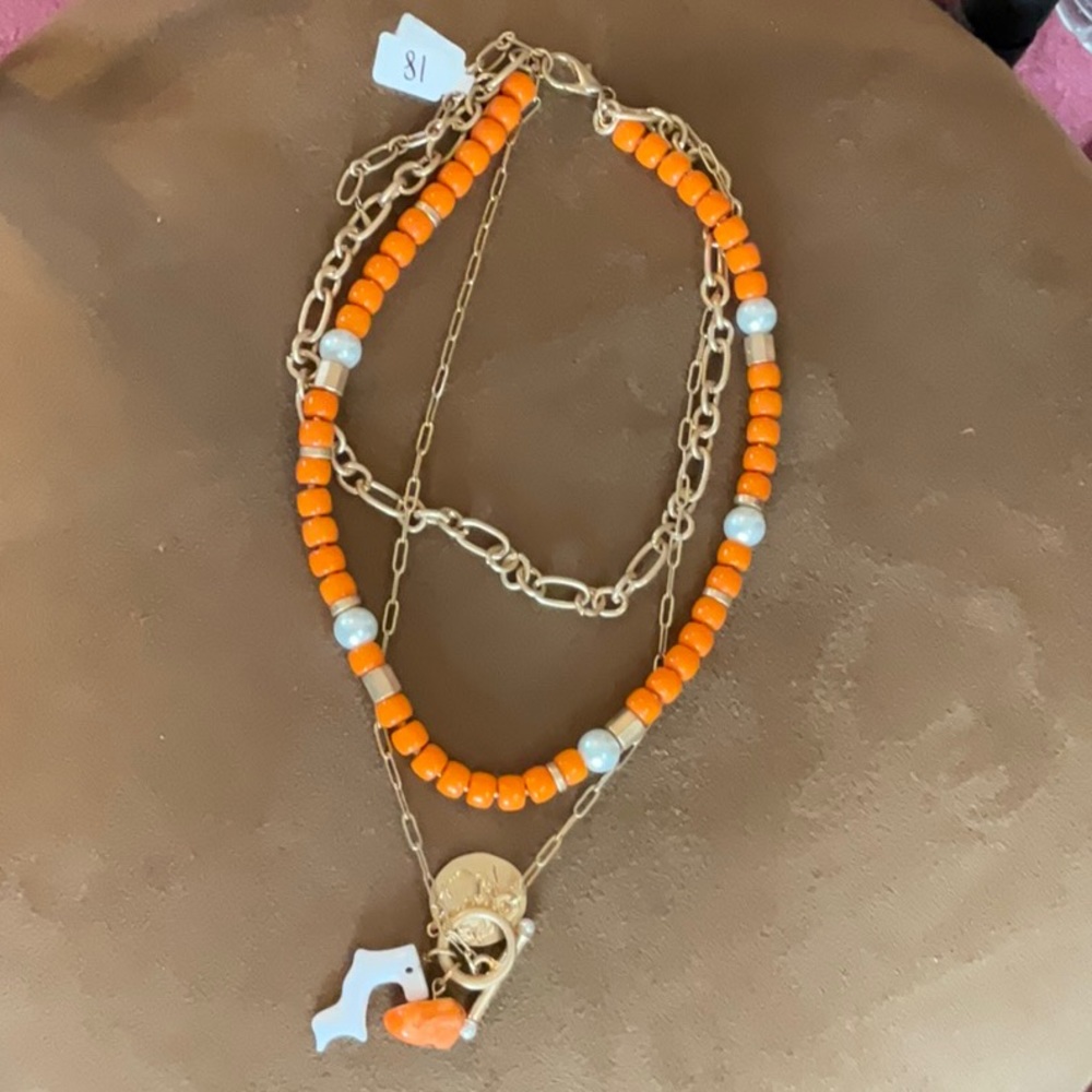 NWT Necklace layered stones from boutique